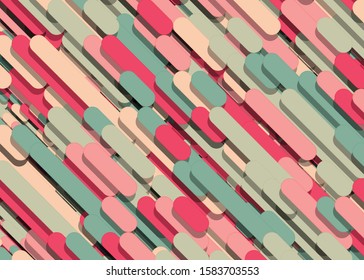 Color Abstract Lines Rain Generative Art background illustration