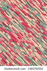 Color Abstract Lines Rain Generative Art background illustration