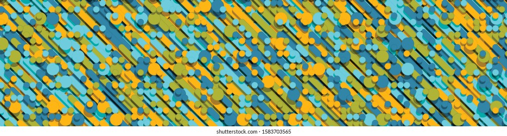 Color Abstract Lines Rain Generative Art background illustration