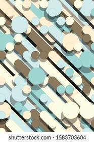 Color Abstract Lines Rain Generative Art background illustration