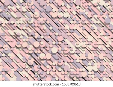 Color Abstract Lines Rain Generative Art background illustration