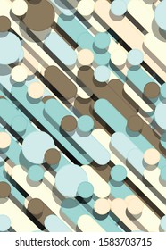 Color Abstract Lines Rain Generative Art background illustration