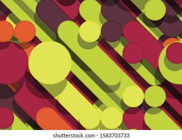 Color Abstract Lines Rain Generative Art background illustration