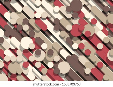 Color Abstract Lines Rain Generative Art background illustration