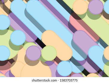 Color Abstract Lines Rain Generative Art background illustration