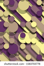 Color Abstract Lines Rain Generative Art background illustration