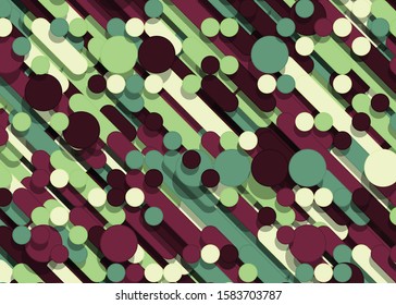 Color Abstract Lines Rain Generative Art background illustration