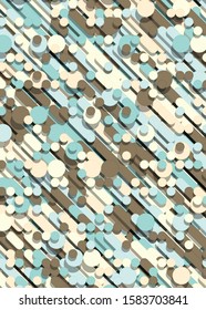 Color Abstract Lines Rain Generative Art background illustration