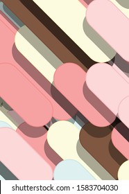 Color Abstract Lines Rain Generative Art background illustration