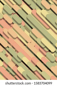 Color Abstract Lines Rain Generative Art background illustration