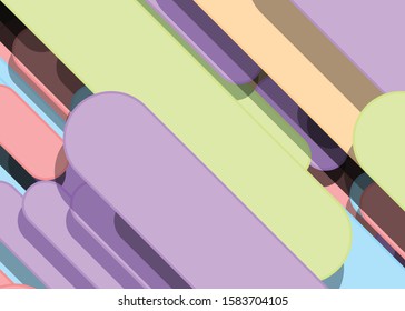 Color Abstract Lines Rain Generative Art background illustration
