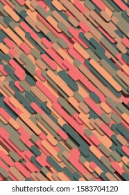 Color Abstract Lines Rain Generative Art background illustration