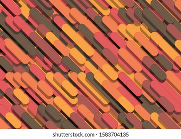 Color Abstract Lines Rain Generative Art background illustration
