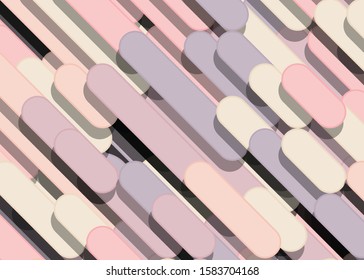 Color Abstract Lines Rain Generative Art background illustration