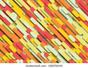 Color Abstract Lines Rain Generative Art background illustration