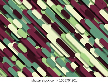 Color Abstract Lines Rain Generative Art background illustration