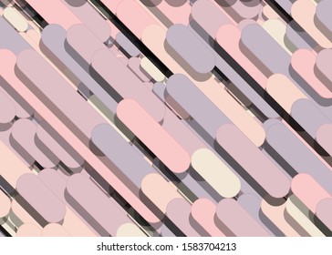 Color Abstract Lines Rain Generative Art background illustration