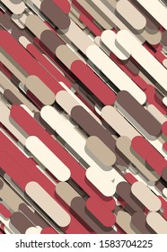 Color Abstract Lines Rain Generative Art background illustration