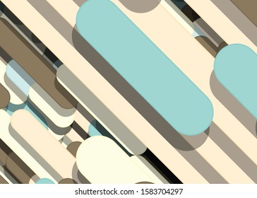 Color Abstract Lines Rain Generative Art background illustration