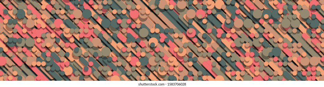 Color Abstract Lines Rain Generative Art background illustration