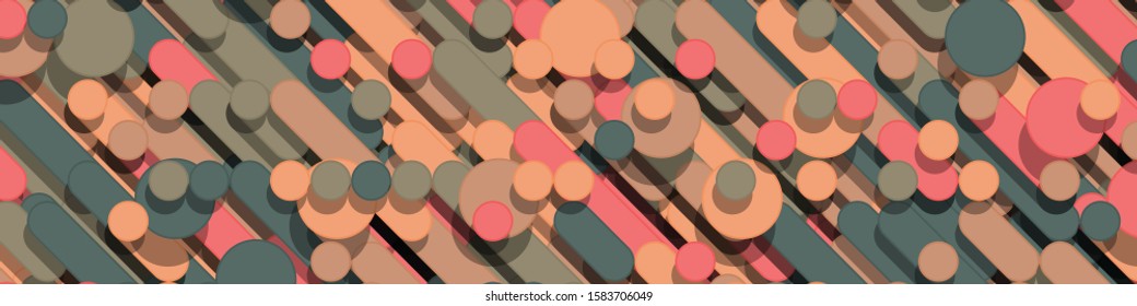 Color Abstract Lines Rain Generative Art background illustration
