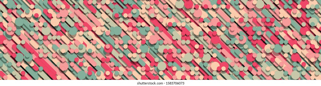 Color Abstract Lines Rain Generative Art background illustration