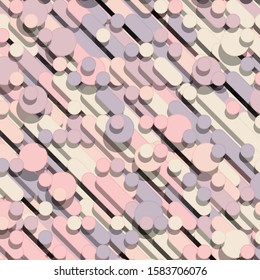 Color Abstract Lines Rain Generative Art background illustration