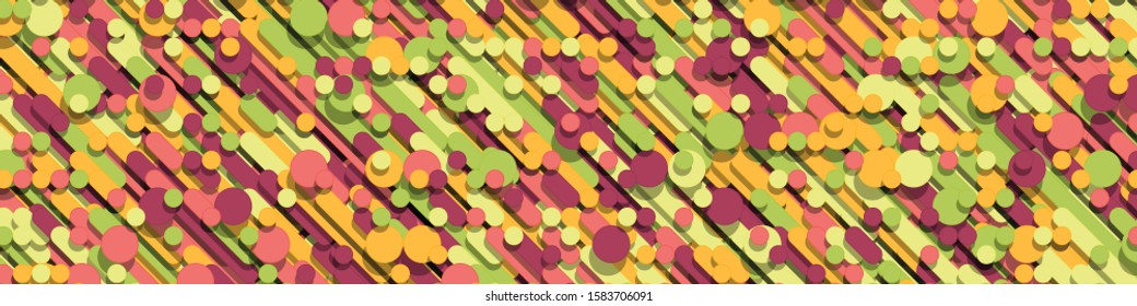 Color Abstract Lines Rain Generative Art background illustration