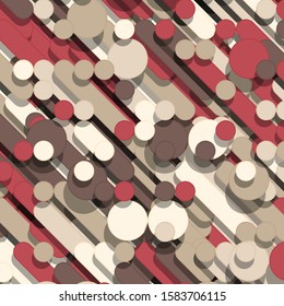 Color Abstract Lines Rain Generative Art background illustration