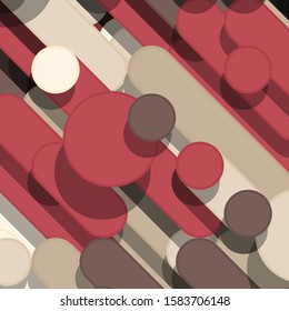 Color Abstract Lines Rain Generative Art background illustration