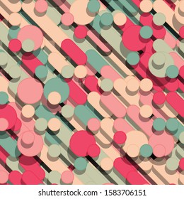 Color Abstract Lines Rain Generative Art background illustration
