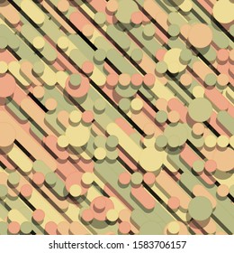 Color Abstract Lines Rain Generative Art background illustration
