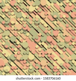 Color Abstract Lines Rain Generative Art background illustration