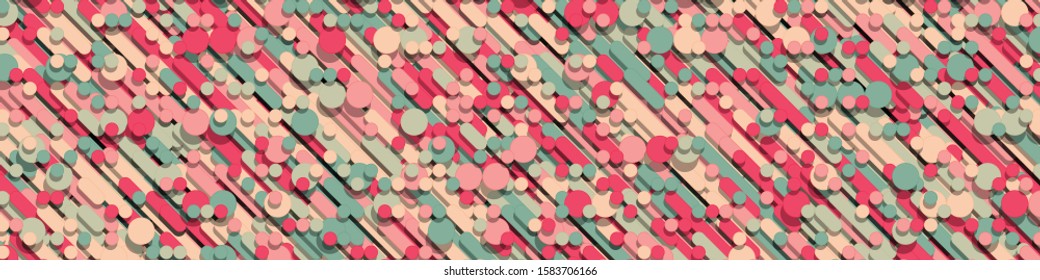Color Abstract Lines Rain Generative Art background illustration