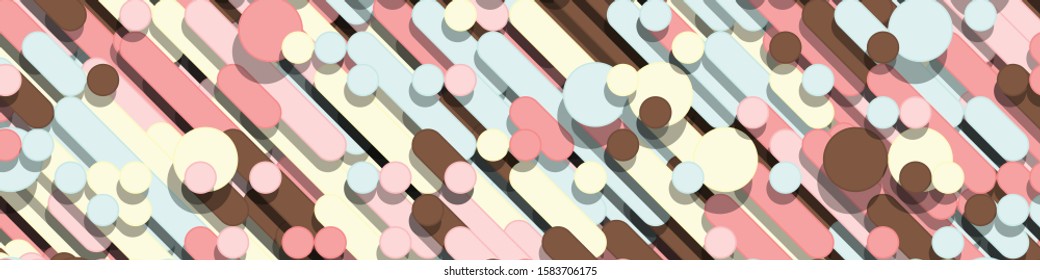 Color Abstract Lines Rain Generative Art background illustration