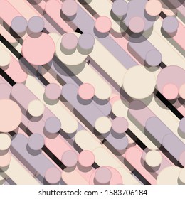 Color Abstract Lines Rain Generative Art background illustration