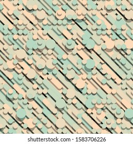Color Abstract Lines Rain Generative Art background illustration