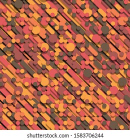 Color Abstract Lines Rain Generative Art background illustration