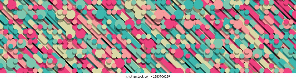 Color Abstract Lines Rain Generative Art background illustration