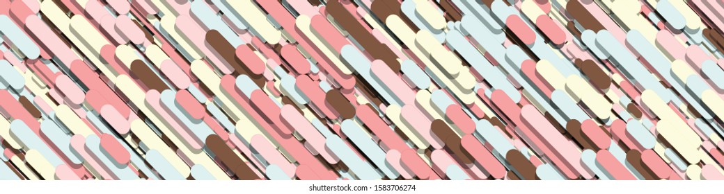 Color Abstract Lines Rain Generative Art background illustration