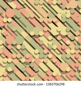 Color Abstract Lines Rain Generative Art background illustration