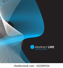 Color abstract lines. Vector illustration. Background