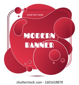 Color abstract liquid shape, halftone patterns, fluid color overlap gradient background