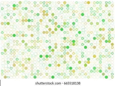 Color abstract mixed pattern generative art background. Style of mosaic or tile. Vector illustration graphic.