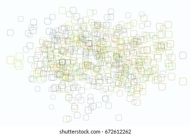 Color abstract mixed pattern generative art background. Vector illustration graphic.