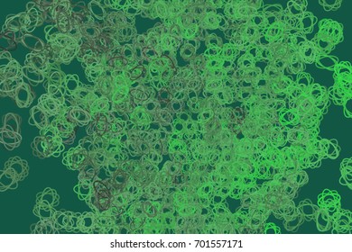 Color abstract oval & mixed pattern generative art background. Vector illustration graphic.