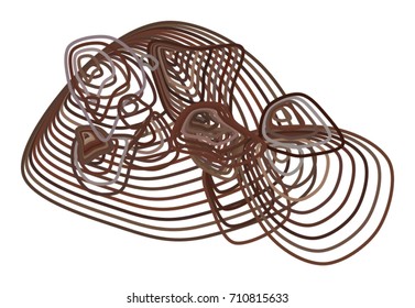 Color abstract path lines geometric pattern generative art background. Vector illustration graphic.