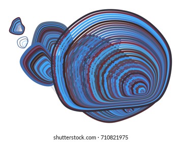 Color abstract path lines geometric pattern generative art background. Vector illustration graphic.