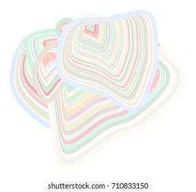 Color abstract path lines geometric pattern generative art background. Vector illustration graphic.