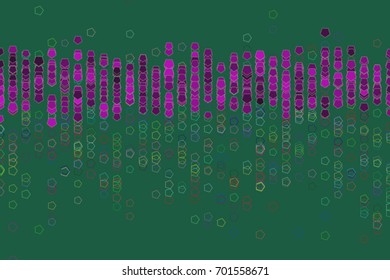 Color abstract pentagon pattern generative art background. Vector illustration graphic.